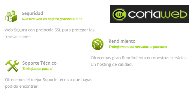 Coriaweb Hosting de calidad