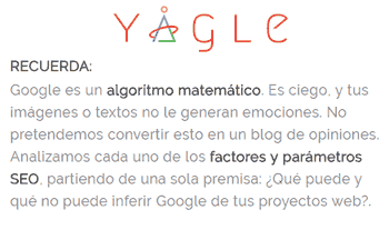 Yaggle: expertos en métricas SEO