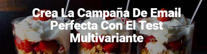 Testing multivariante Testing multivariante