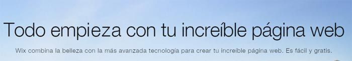 Wix páginas web gratis