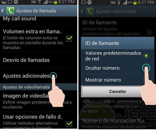 Ocultar número teléfono Android Ocultar número teléfono Android