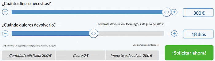 Solicitar un minicrédito