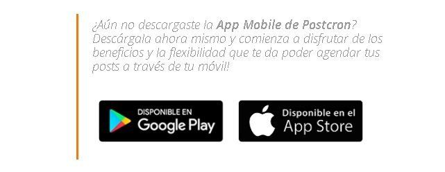 Utilizar Postcron desde móvil Utilizar Postcron desde móvil