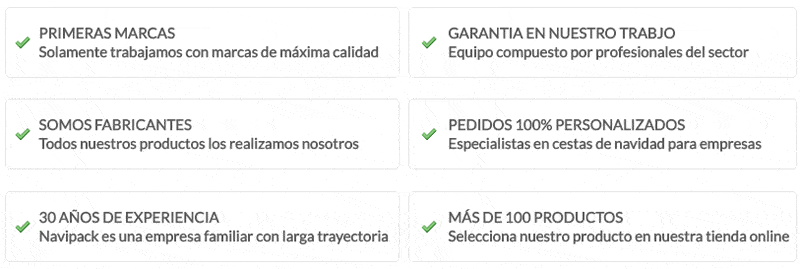 Cestas de Navidad personalizadas