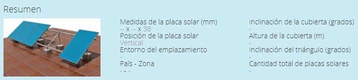Configurador estructuras placas solares Configurador estructuras placas solares