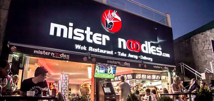 Rótulos luminosos Míster Noodles