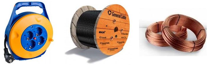 Tipos de cables eléctricos Tipos de cables eléctricos