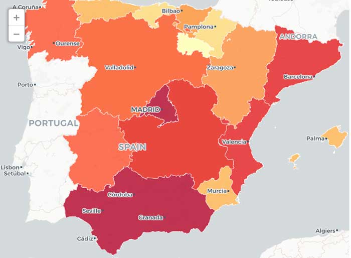 Cuántas armas hay en España