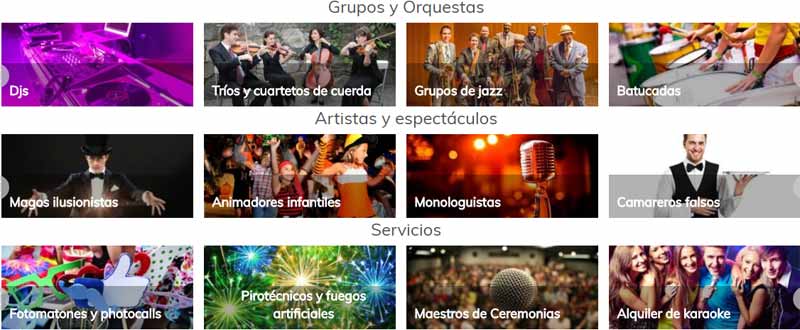 Servicios para bodas Servicios para bodas