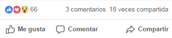 Reacciones Facebook