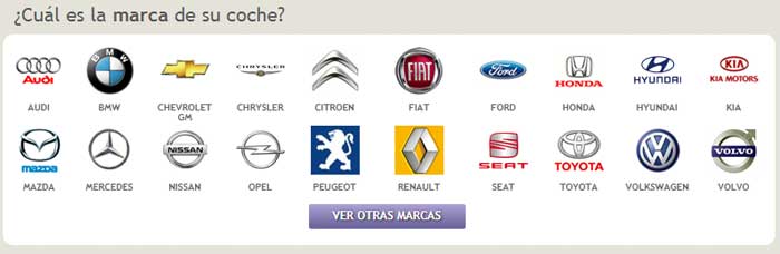 Formulario comparador seguros de coches