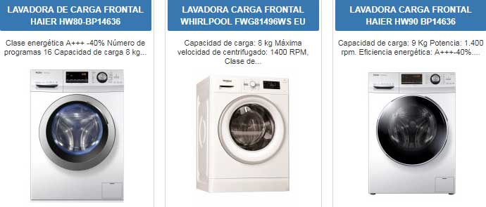 Lavadoras A+++ Lavadoras A+++