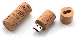 Memoria USB corcho