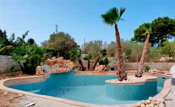Vaso piscina con Isla