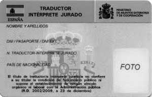 Carné de traductor intérprete jurado