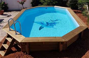 Piscinas desmontables de madera