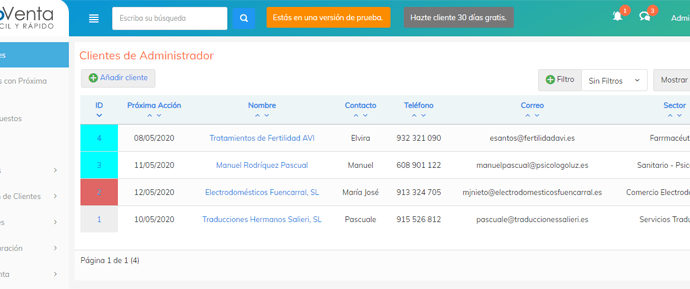 Prueba CRM gratuita