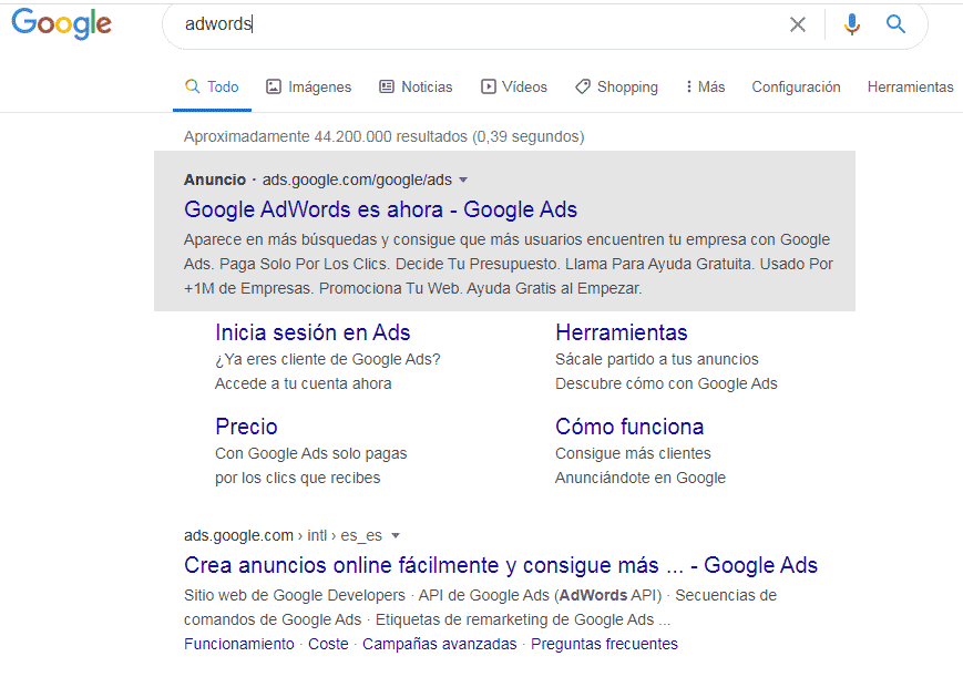 Anuncios Serps