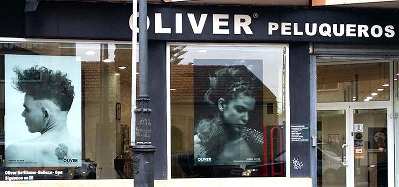 Vinilos para escaparates de peluquería