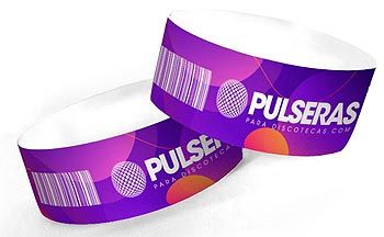 Pulseras Tyvek código de barras