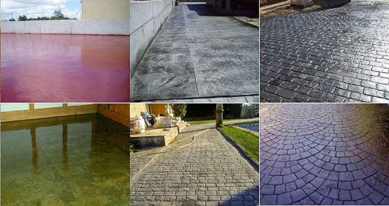Ejemplos de hormigón impreso