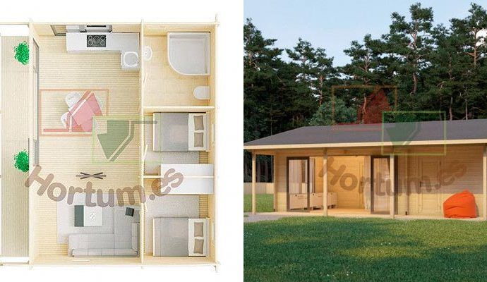 Casa de madera para vivir