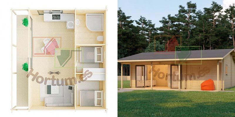 Casa de madera para vivir