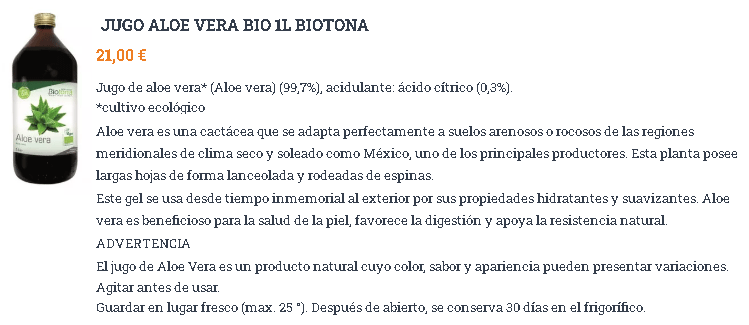 Información productos biológicos Información productos biológicos