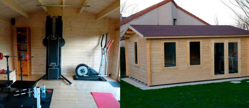Montar un gimnasio en casa madera