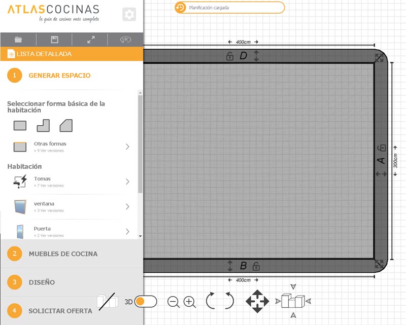 Planificador 3D Atlas Cocinas