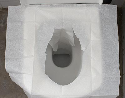 Cómo usar un protector de WC