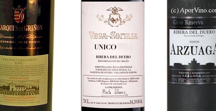 Vinos Cabernet Sauvignon para catas