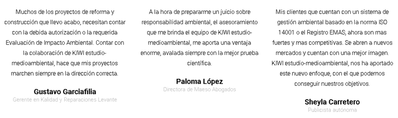Opiniones Kiwi Estudio-Medioambiental