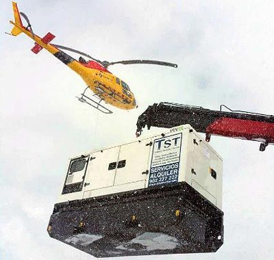 Transporte de equipos electrógenos