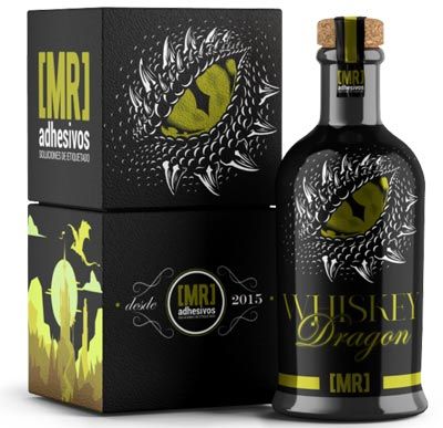 Etiquetas adhesivas para botellas