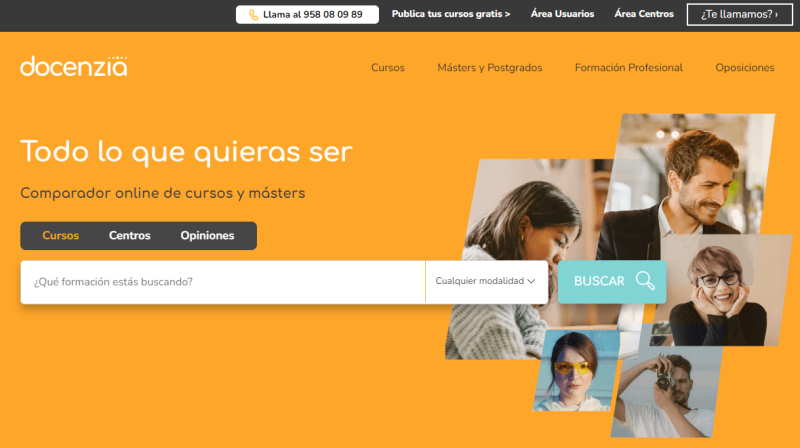 Docencia comparador de cursos