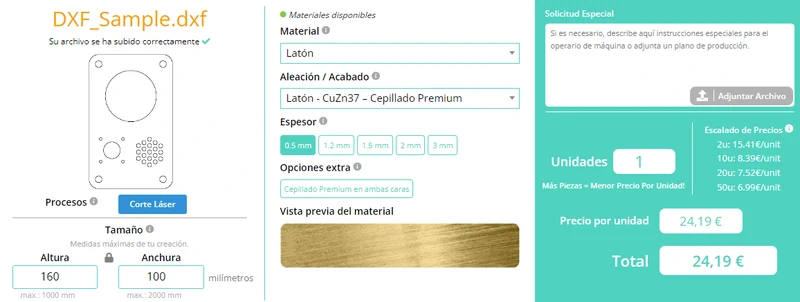 Configurador Láserboost Configurador Láserboost