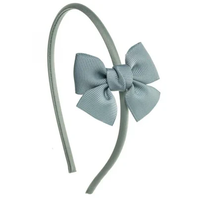 Diadema lazo verde para niña