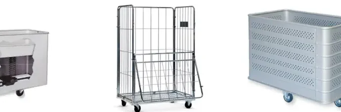 Carros de lavandería para hospitales