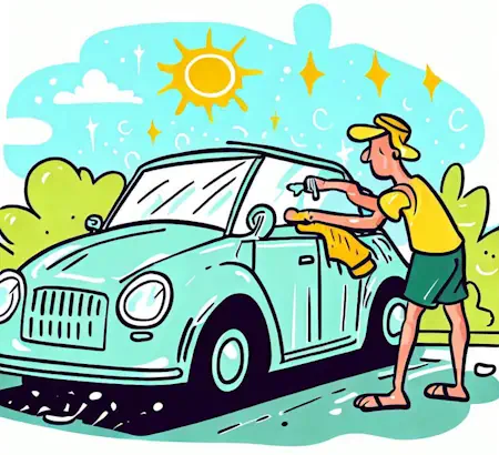 Cómo limpiar el coche en verano