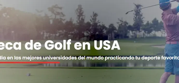 Beca deportiva USA para jugar al golf