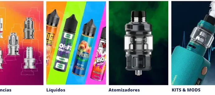 Tipos de productos para vapear