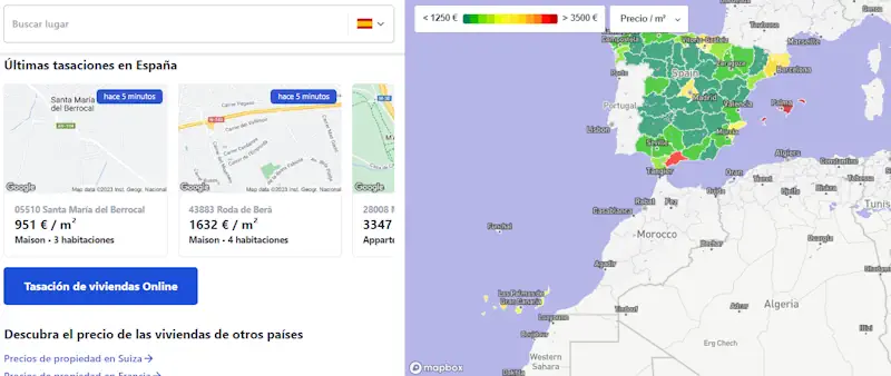 Precios de la vivienda en España en tiempo real Precios de la vivienda en España en tiempo real