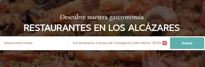 Buscador de restaurantes Los Alcázares