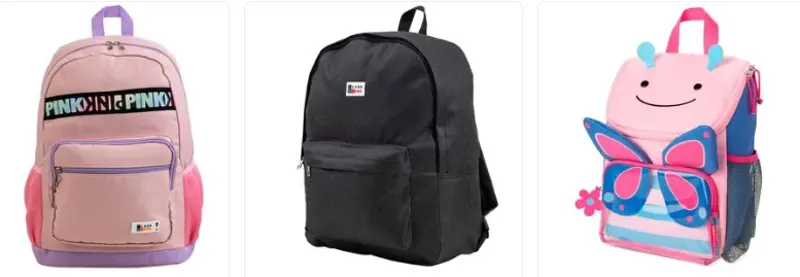 Mochilas escolares.