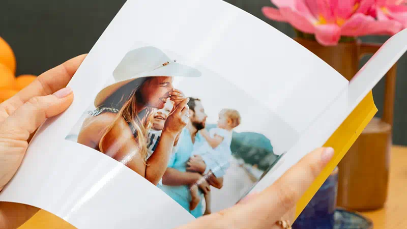 Álbum de fotos personalizado.