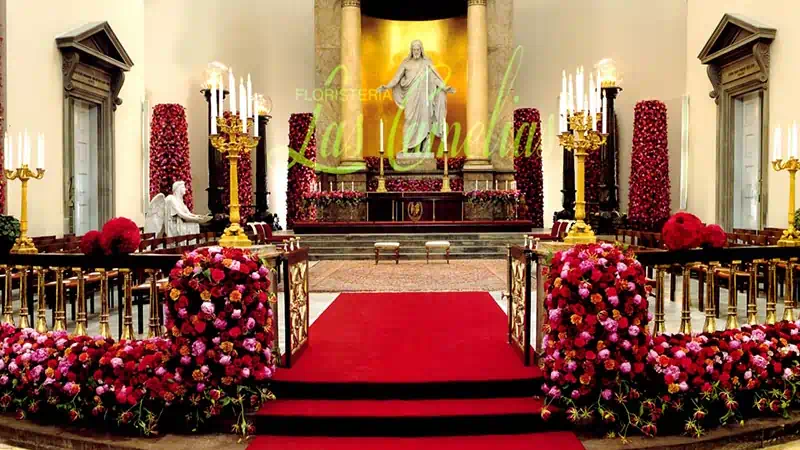 Decoración floral para bodas.